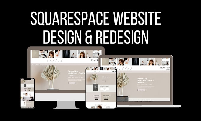 Gig Preview - Build squarespace 7 1 website design or redesign squarespace website development