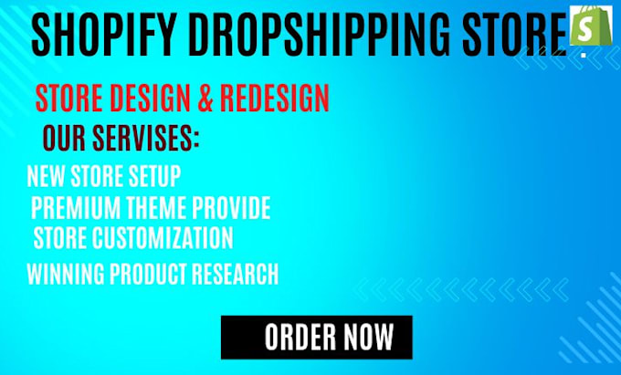 Bestseller - create shopify store dropshipping products design shopify store redesign website