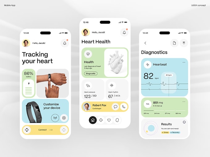 Gig Preview - Health tracker app, sleep monitoring app, productivity app, calorie tracker app