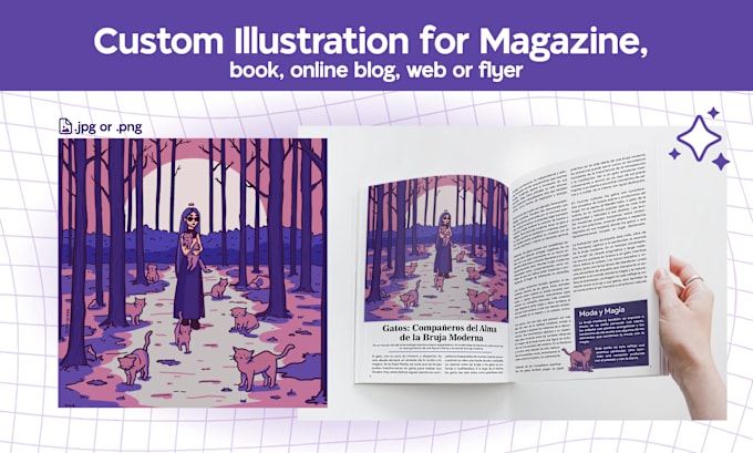 Gig Preview - Make an illustration for your magazine, online blog, or book