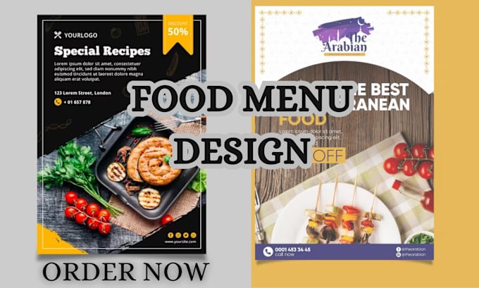 Gig Preview - Create catering menu designs, restaurant menu design