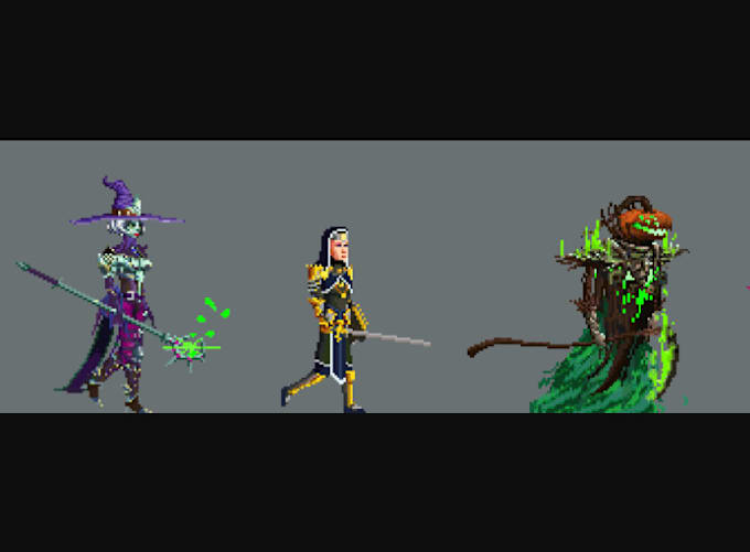 Gig Preview - Design pixel art, sprite sheet, 2d character animation, mugen indie game