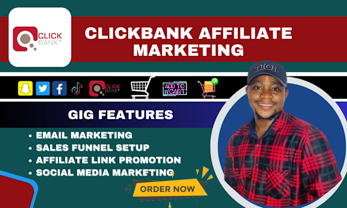 Gig Preview - Setup clickbank affiliate marketing, clickbank sales funnel, affiliate marketing