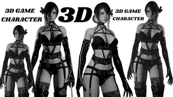 Gig Preview - Do 3d game character, chibi, cartoon character for game, 3d animation, 3d print