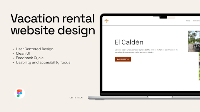 Gig Preview - Do figma website design uxui for your tourist accommodation