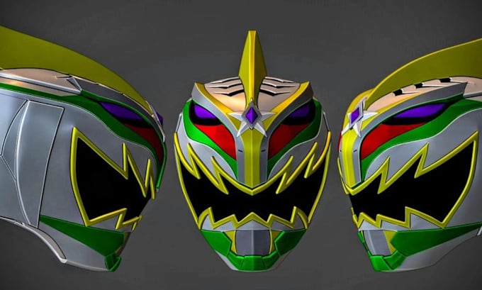 Bestseller - 3d helmet cosplay mask power ranger 3d oni mask 3d model for 3d printing zbrush