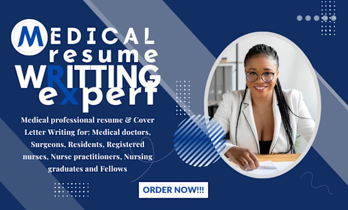 Gig Preview - Write or edit medical, nursing, and healthcare CV or resume