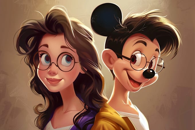 Gig Preview - Draw your pet portrait in a disney style cartoon illustrati