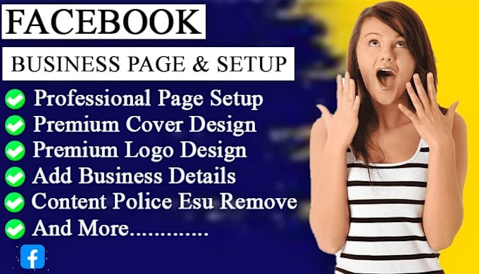 Gig Preview - Do facebook business page create and setup