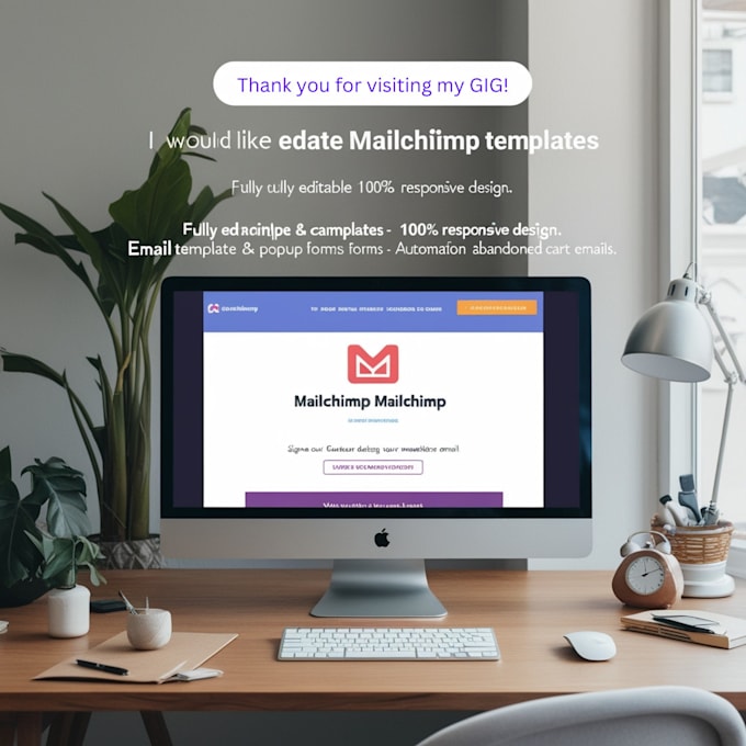 Bestseller - design an editable mailchimp newsletter template for email marketing