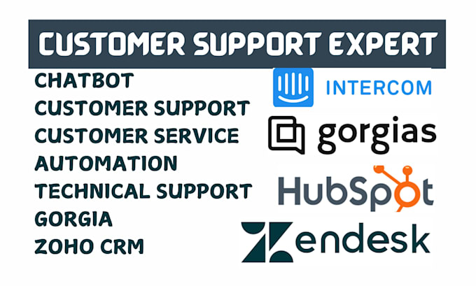 Gig Preview - Setup zendesk hubspot gorgias freshdesk intercom chatbot ai agent zoho