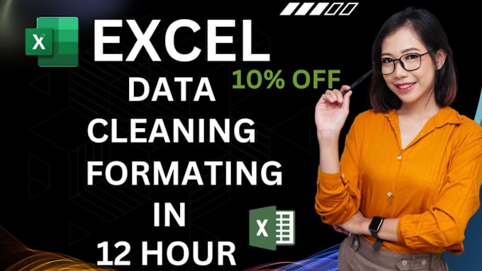 Gig Preview - Do low price excel cleaning, web research, de duplicate, copy paste in 12 hours