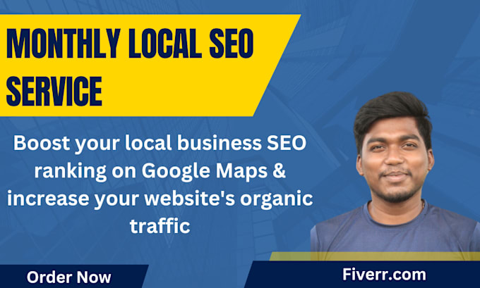 Gig Preview - Do monthly local SEO service for boost organic traffic