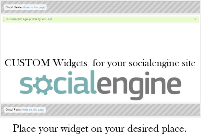 Gig Preview - Create you a widget for your socialengine site