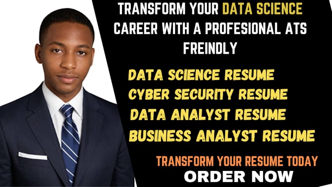 Bestseller - write data science, data analysts, cyber security resume and cover letter