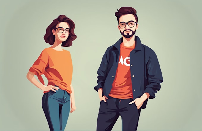 Gig Preview - Draw minimalist vector portrait from your photo