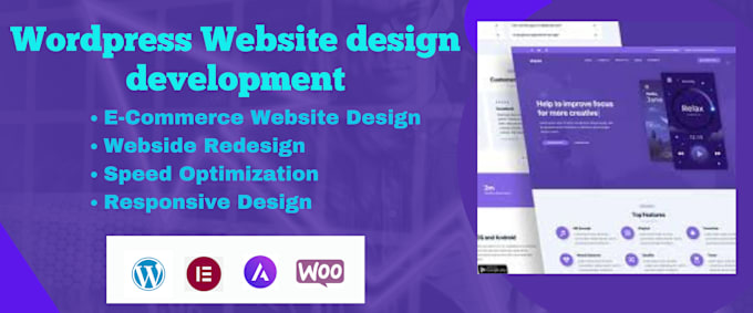 Gig Preview - Design redesign wordpress responsive website