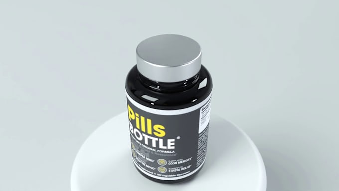 Bestseller - 3d supplement product animation 3d cgi medical animation video ads bottle design