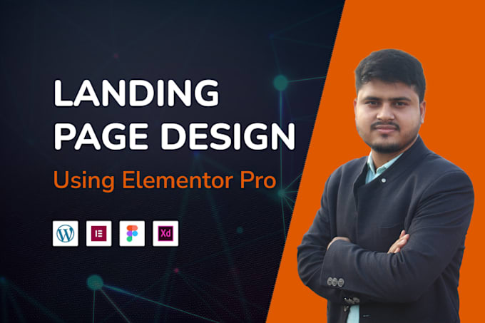 Gig Preview - Do stunning modern wordpress elementor landing page design