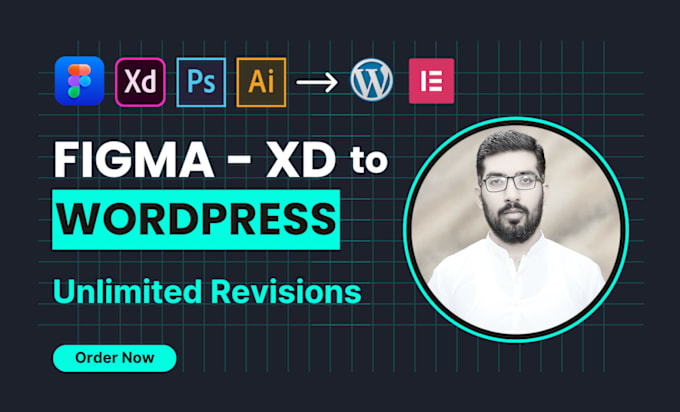 Gig Preview - Convert figma, xd, ai and PSD to wordpress with elementor