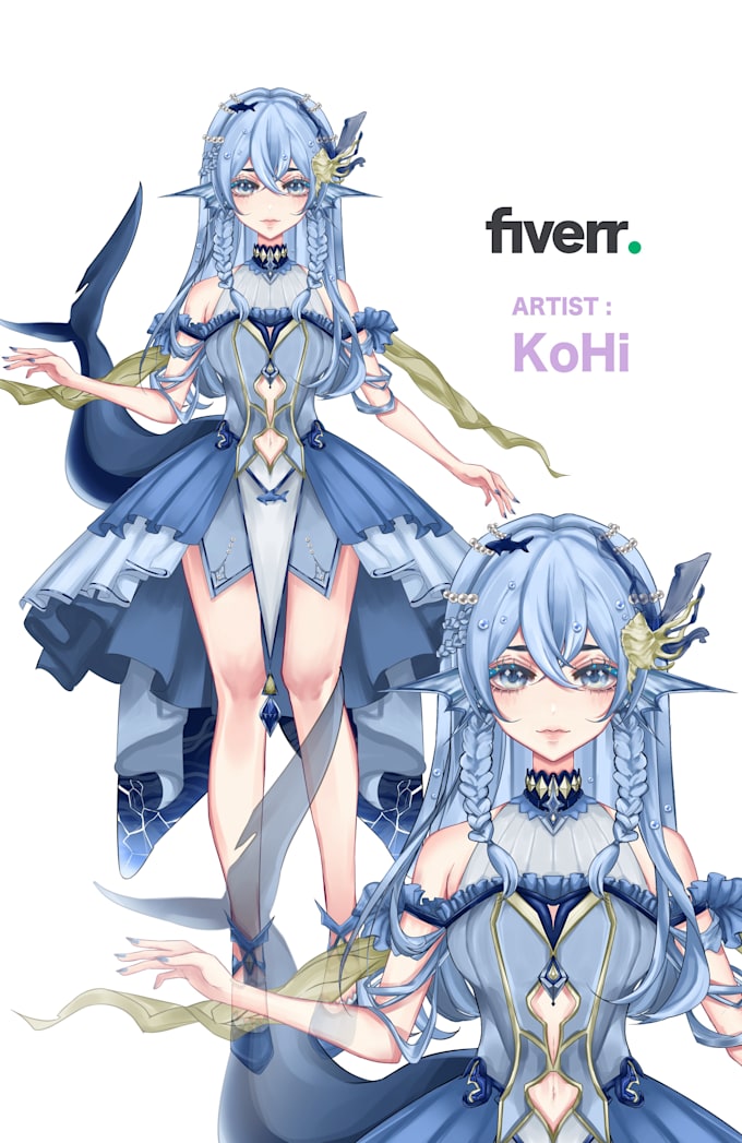 Gig Preview - Professionally design and create live2d vtuber model