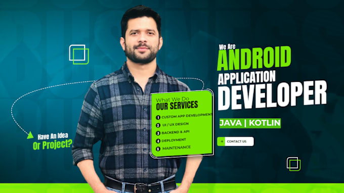 Gig Preview - Do android app development expert android app developer using java and kotlin