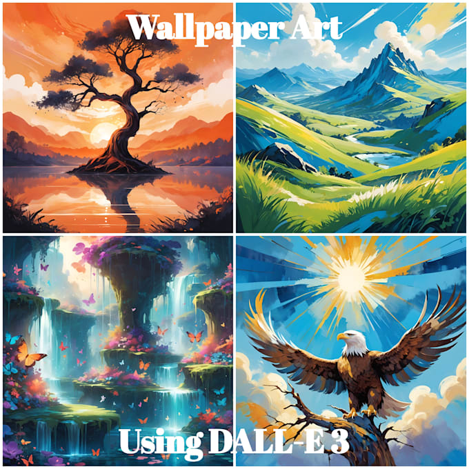 Gig Preview - Create beautiful landscape and city wallpaper ai art