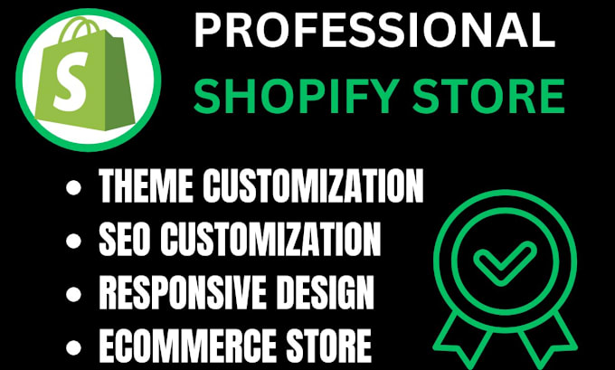 Gig Preview - Build professional eccomerce shopify website design