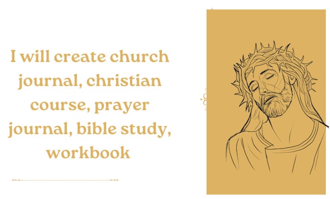 Gig Preview - Create church journal, christian course, prayer journal, bible study, workbook