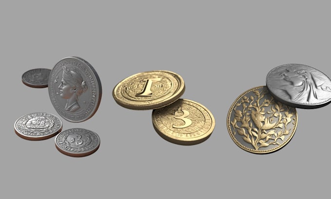 Gig Preview - Sculpt 3d coin 3d medallion 3d bas relief  3d medal 3d jewelry for 3d printing