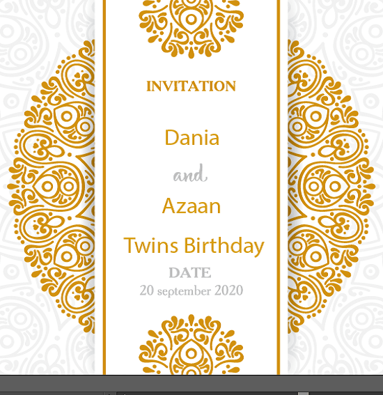 Gig Preview - Design invitation cards for your birthday, wedding, and greetings