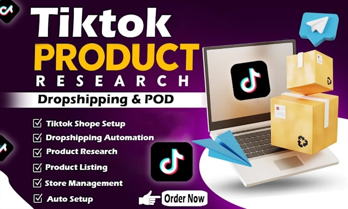 Gig Preview - Do amazon to tiktokshop dropshipping hot selling products