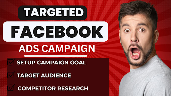 Gig Preview - Setup and manage your facebook ads campaign for sales and leads