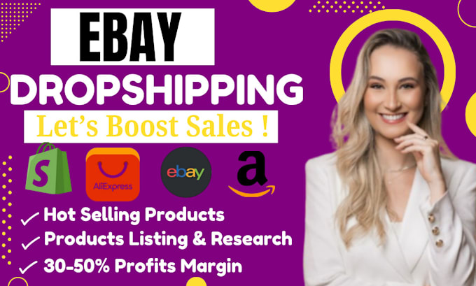 Gig Preview - Do amazon to ebay dropshiping top product listing