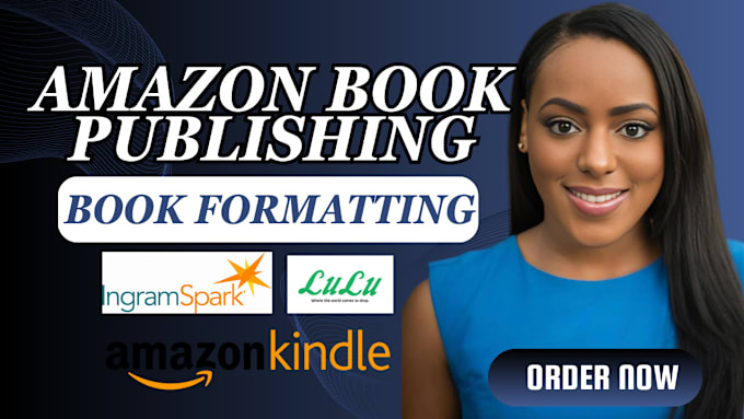 Gig Preview - Amazon kdp book publishing kindle self publishing book formatting proofreading