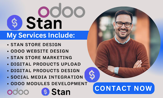 Bestseller - stan store setup stan digital products design fix odoo wedsite odoo modules erp