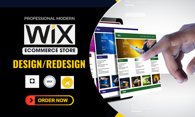 Gig Preview - Create highly converting wix ecommerce website design redesign wix online store