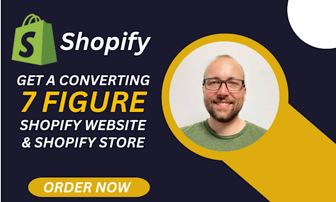 Gig Preview - Build a highly converting shopify store, shopify dropshipping store