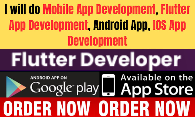 Gig Preview - Do mobile app development flutter app development android app developer ios app