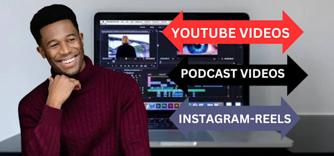 Gig Preview - Edit short and long youtube videos, instagram podcast videos animation