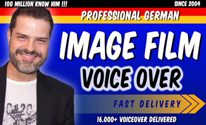 Gig Preview - Record voice over your corporate video with a known german deutsch voice