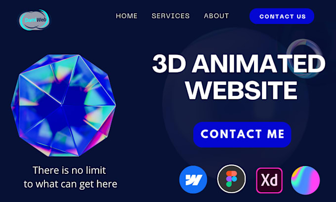 Gig Preview - Defi 3d interactive website blockchain website animated crypto animated website