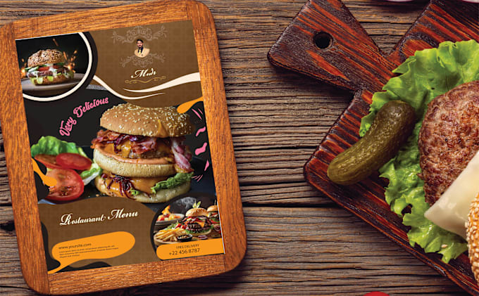 Bestseller - create a menu design, digital menu board, restaurant menu