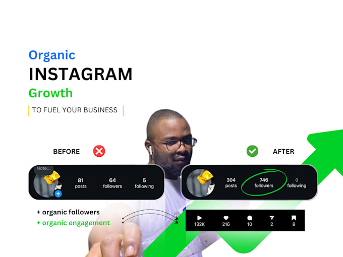 Gig Preview - Grow your instagram organically fast