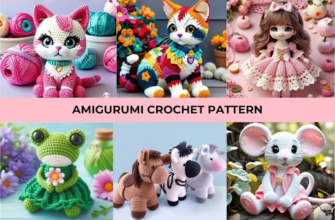 Gig Preview - Write detailed amigurumi crochet patterns with picture tutorials and video, etsy