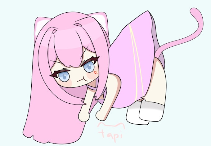 Gig Preview - Draw cute vtuber anime style chibi fanart