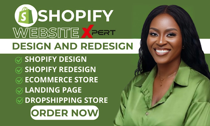 Gig Preview - Do shopify website redesign shopify store redesign shopify website design