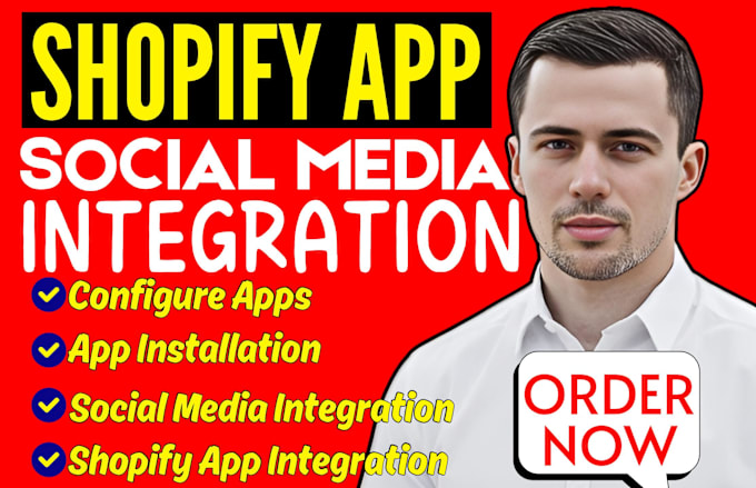 Bestseller - install and integrate shopify apps and social media integration to your store