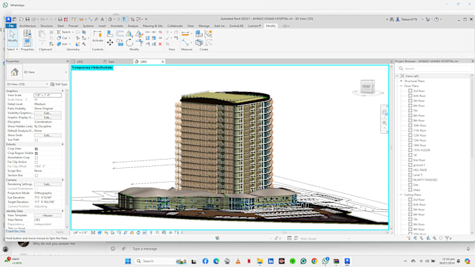 Gig Preview - Create 3d model in bim revit and render in lumion