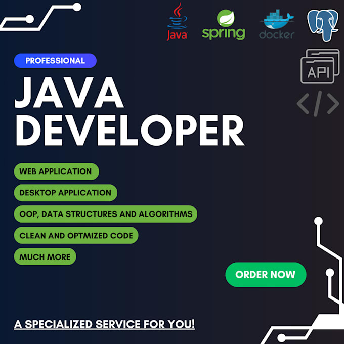 Bestseller - be your backend developer using java